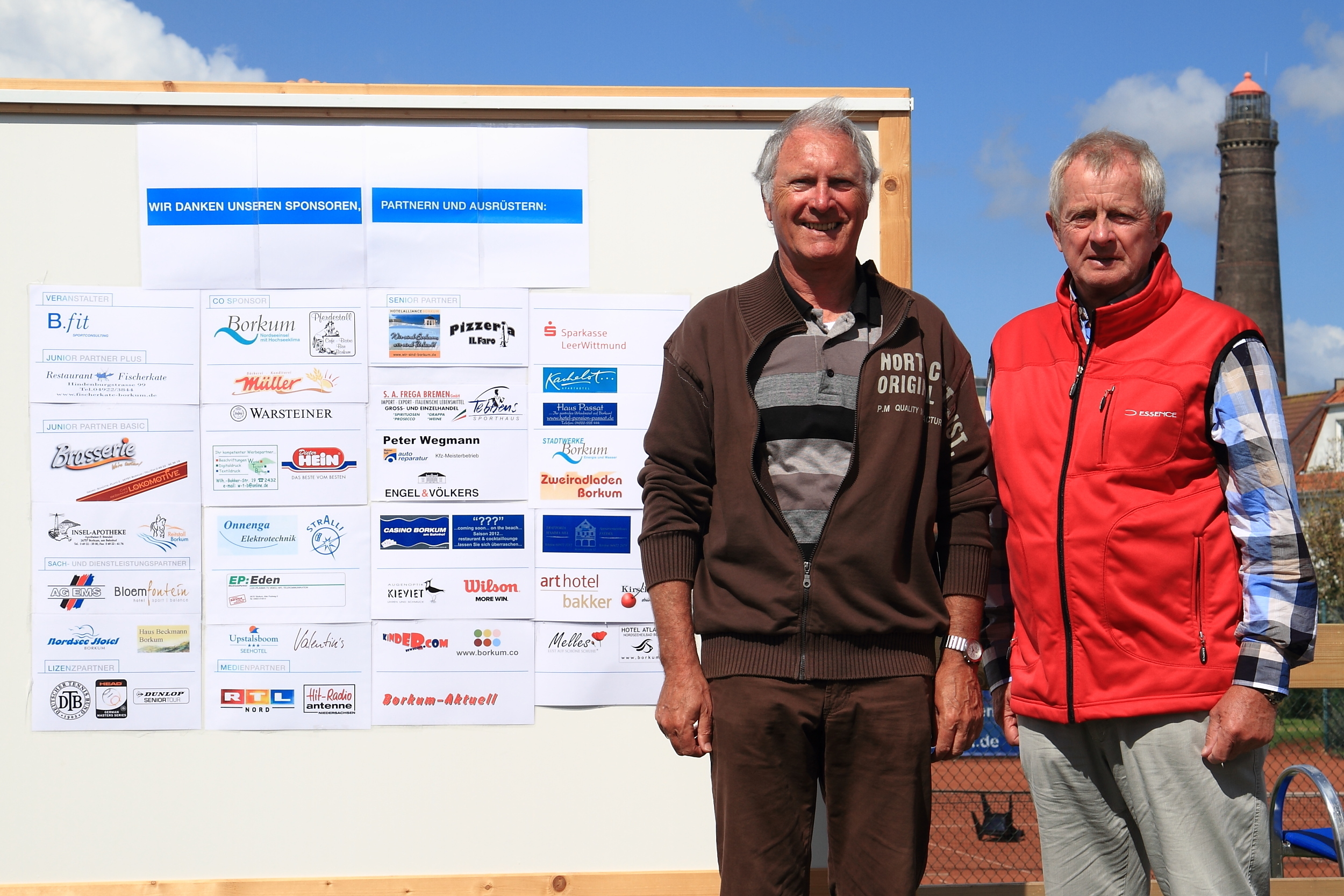 Siegerehrung 2. Platz Doppel
von links: Horst-Günther Ostholt / Egbert Kuipers