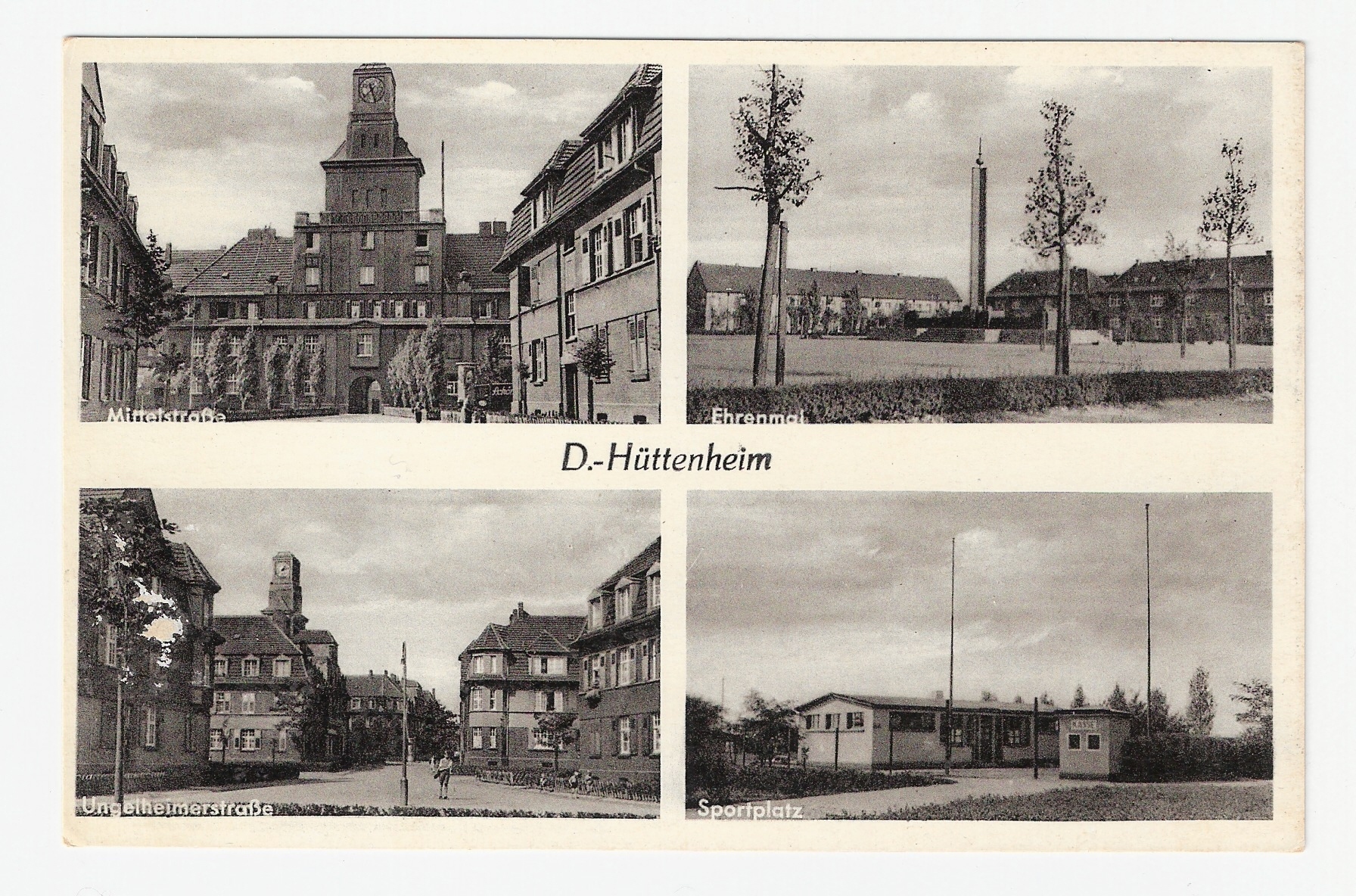 Postkarte von 1938