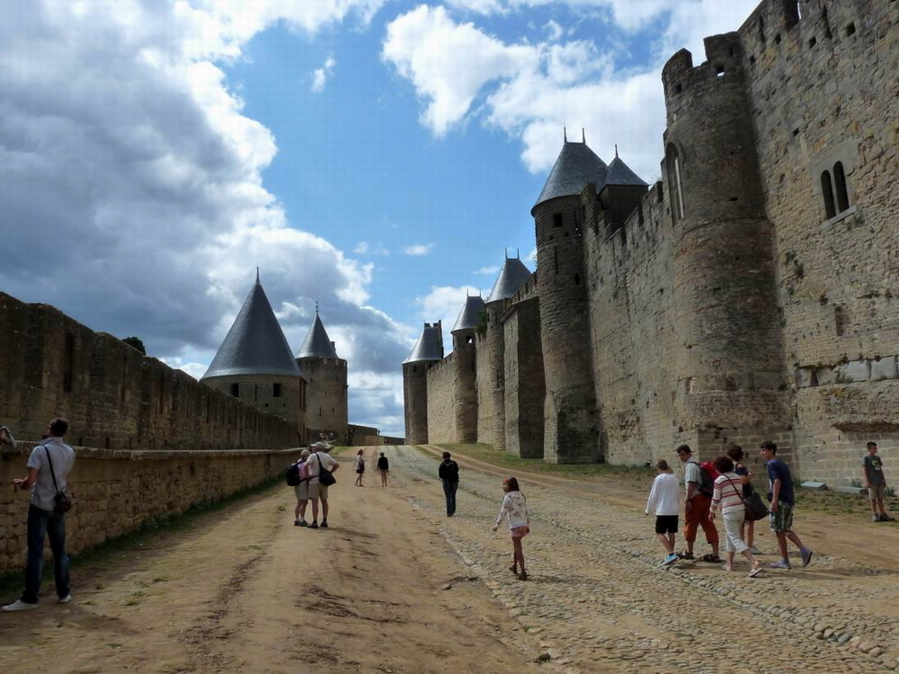 In der Burg von Carcassonne.