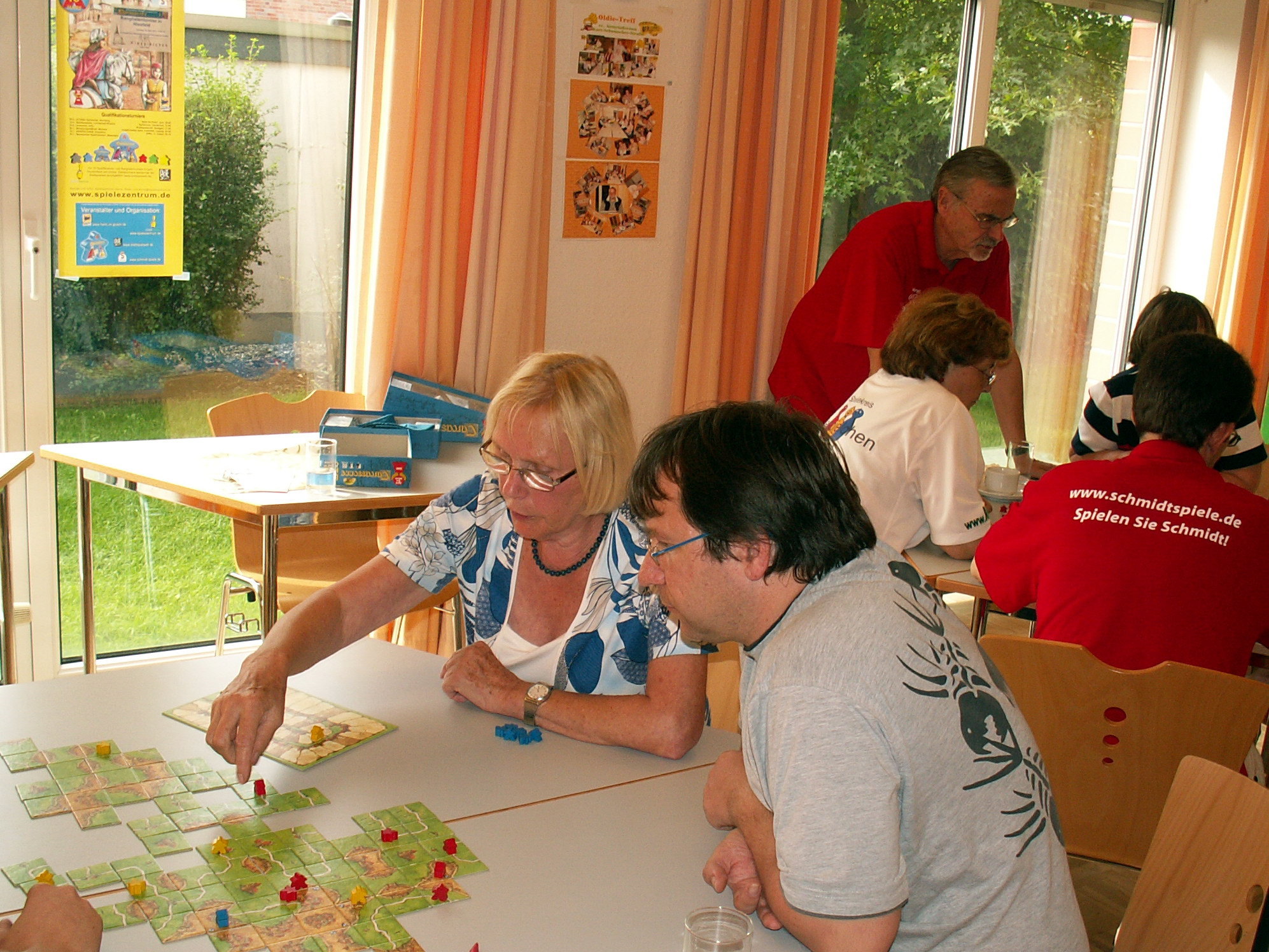 Rosemarie am Zug in der Vorrunde.