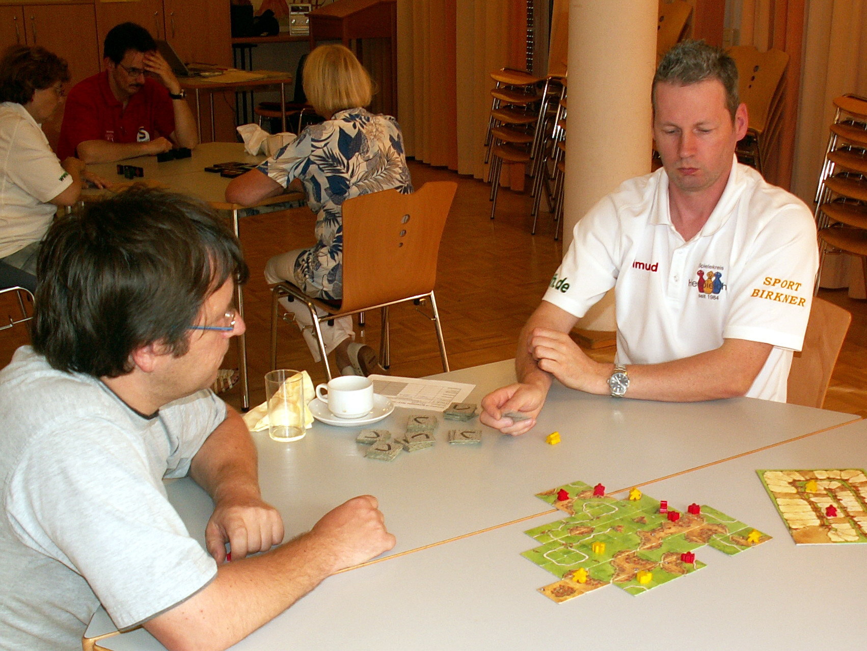 Viertelfinale zwischen Andé und Raimund.