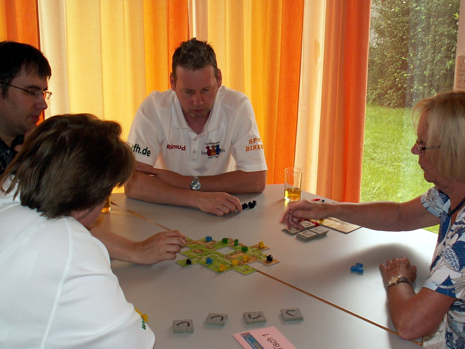 Vorrunde mit Silvia, Björn, Raimund und Rosemarie.
