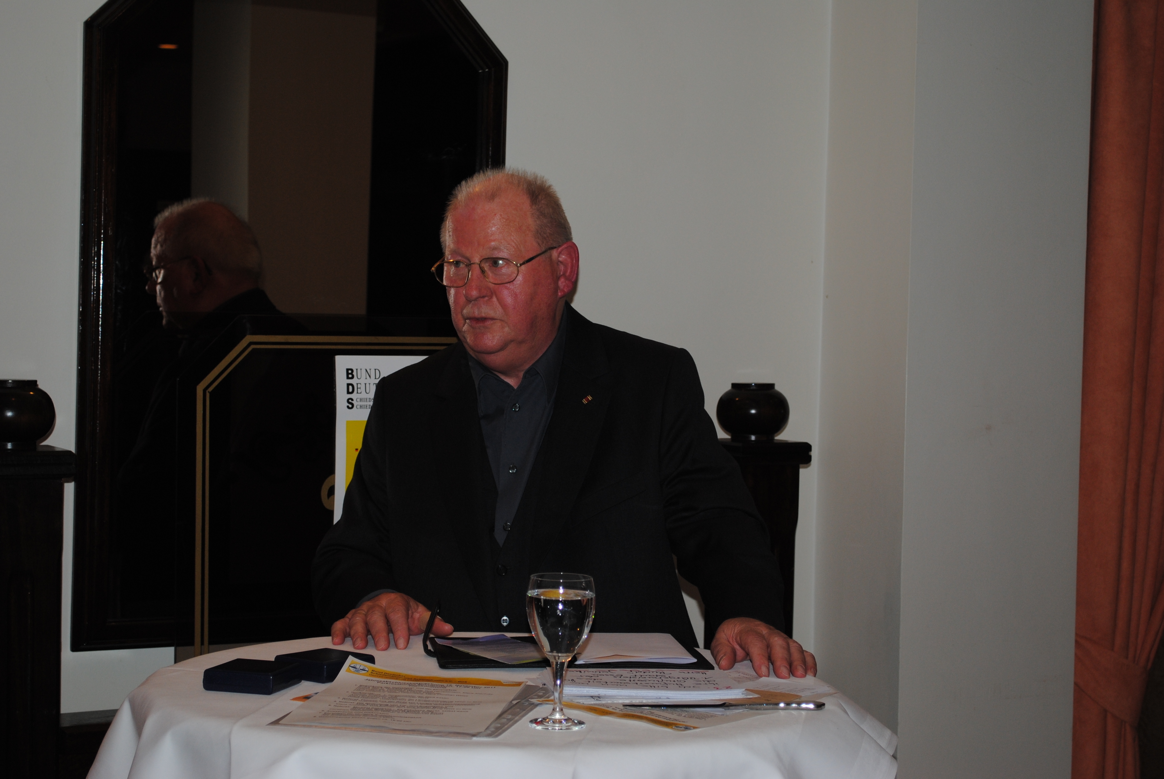 Dieter Lange, Vorsitzender der Essener Bezirksvereinigung im BDS