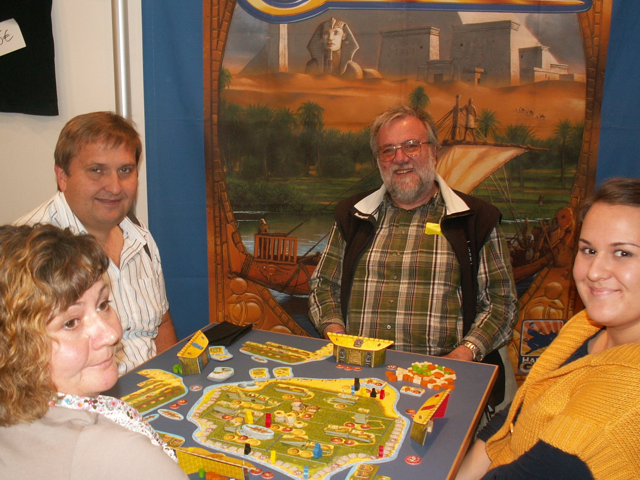 Erstes Testspiel mit Sabine, Hartmut, Friedel und Svenja.