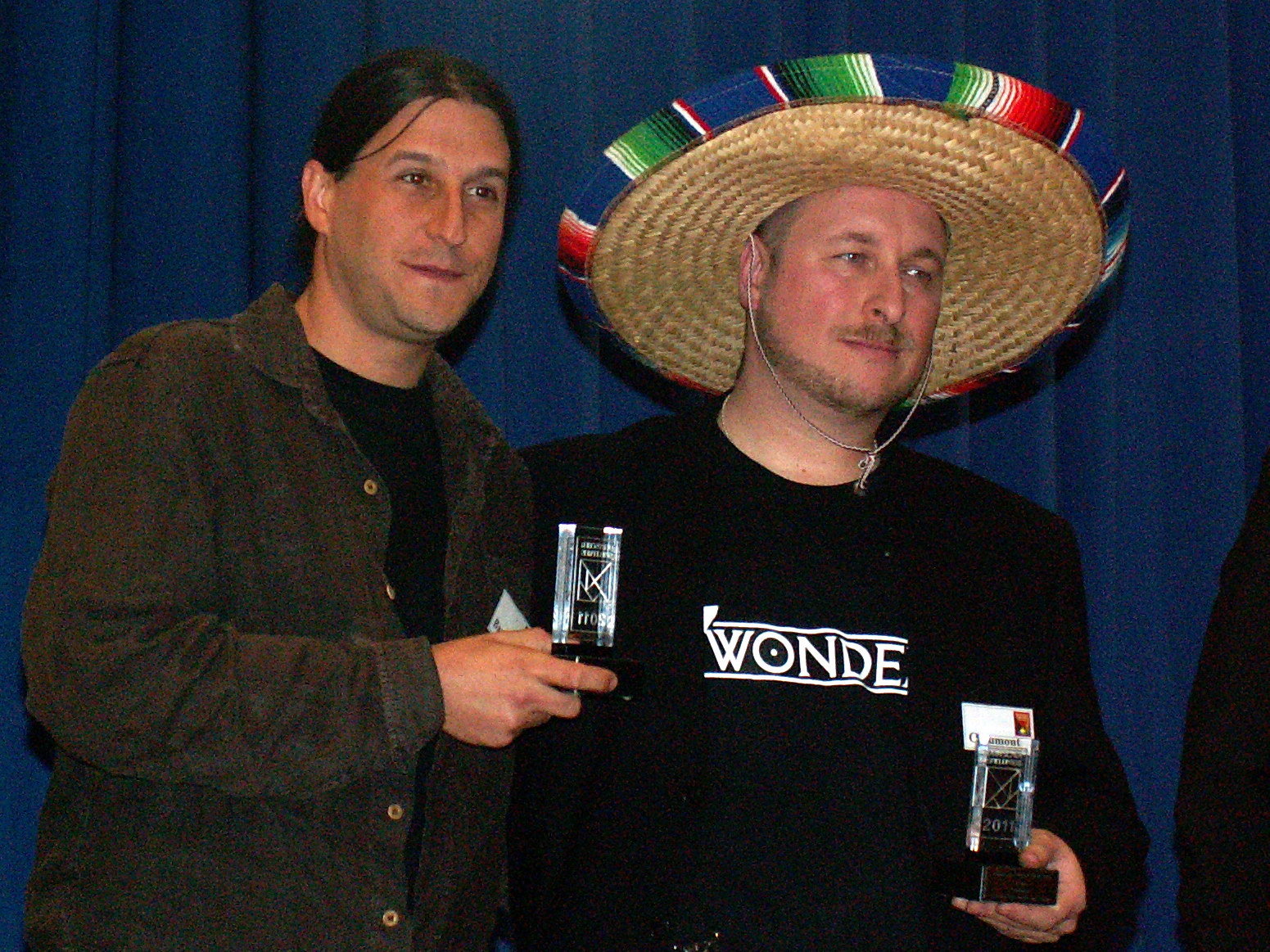 Sichtlich ergriffen die Macher von "7 Wonders".