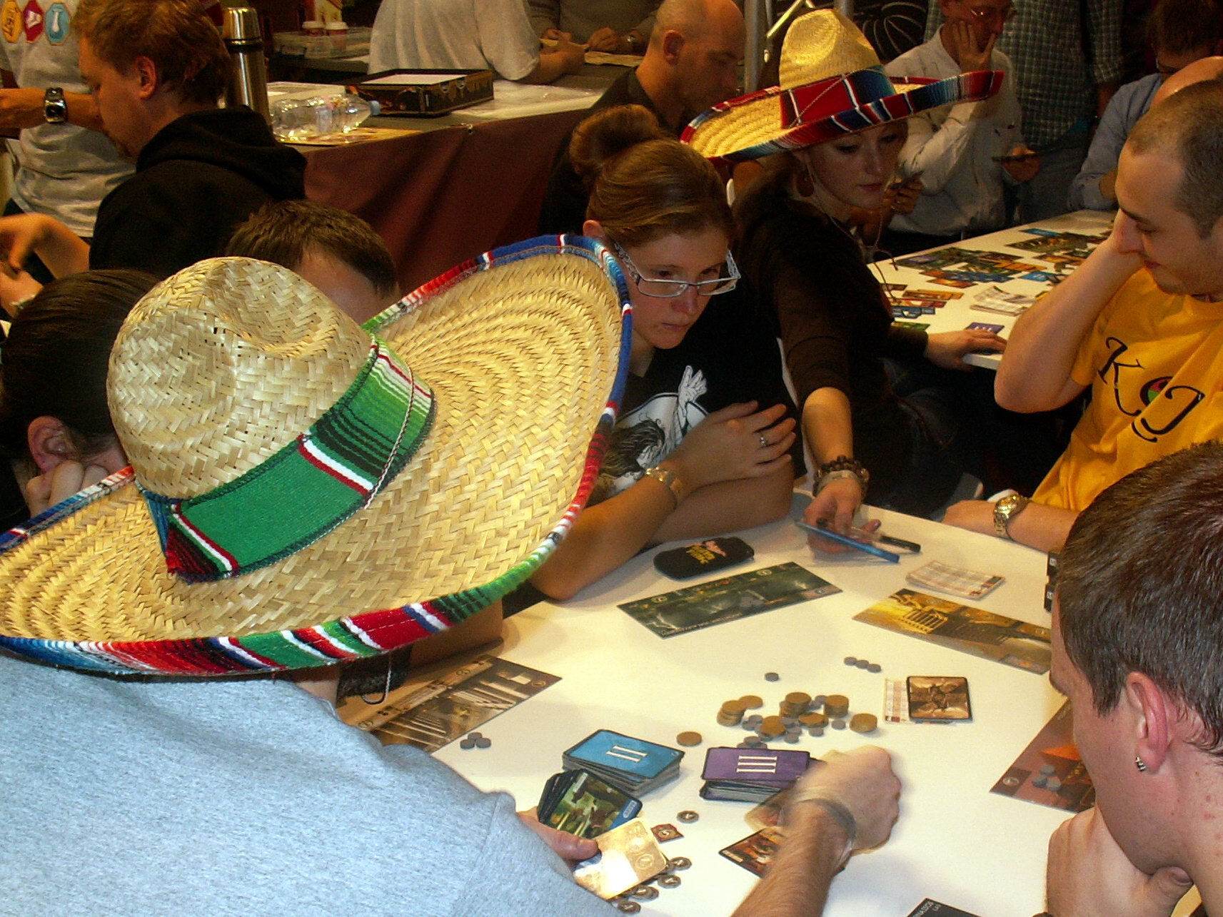 Spielszene auf der SPIEL'10 am Stand von Repos. Damals der Tipp der Messe.