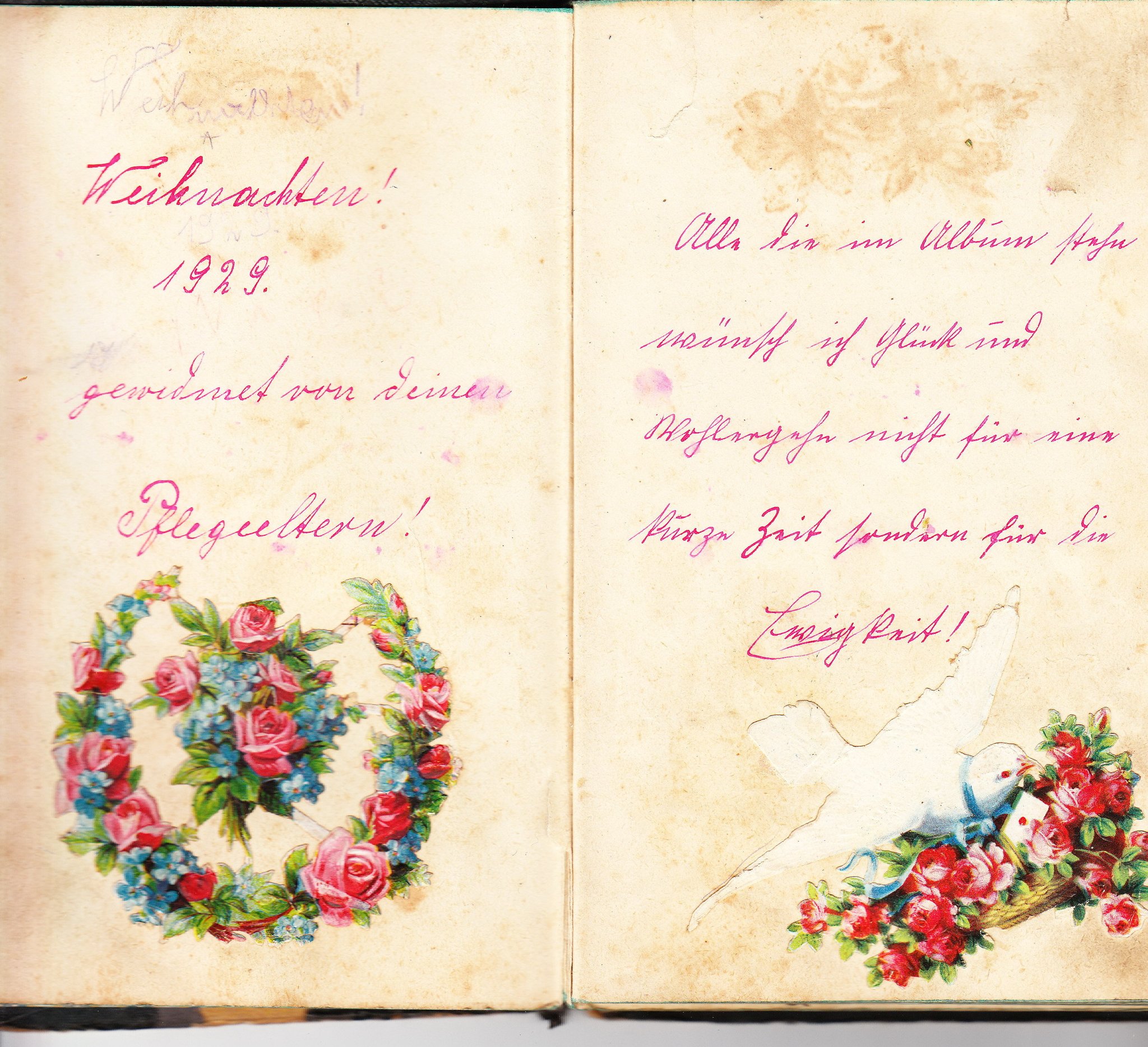 aus dem Poesiealbum meiner Mutter