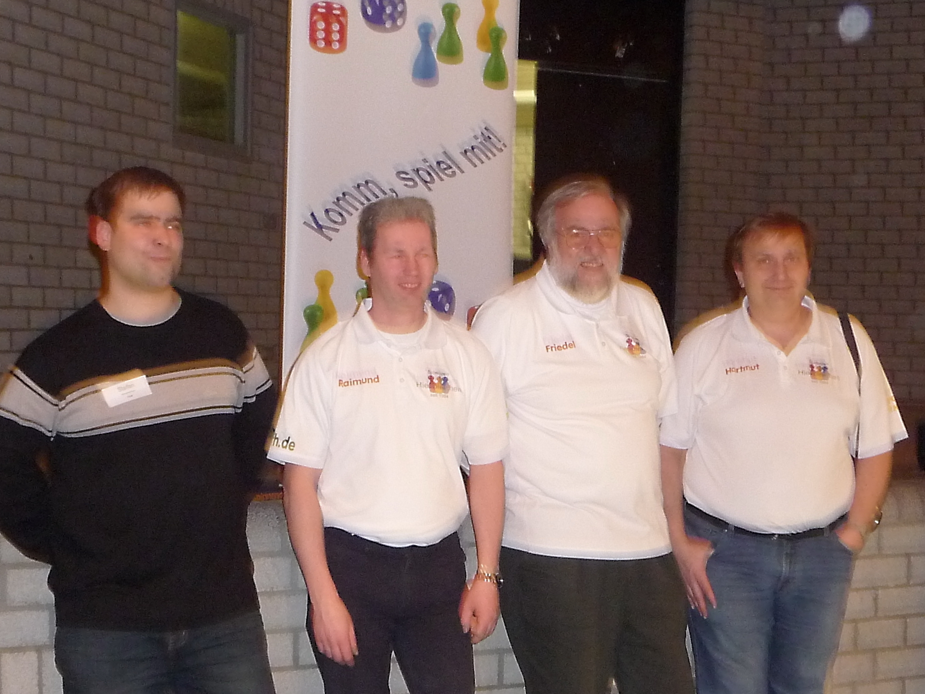 Team "Hiespielchen" 2012 - von links Stefan Kopacz, Raimund Dreier, Friedel Hoffmann, Hartmut Thordsen