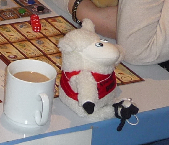 Und hier das sensationelle Bungee-Schaf.