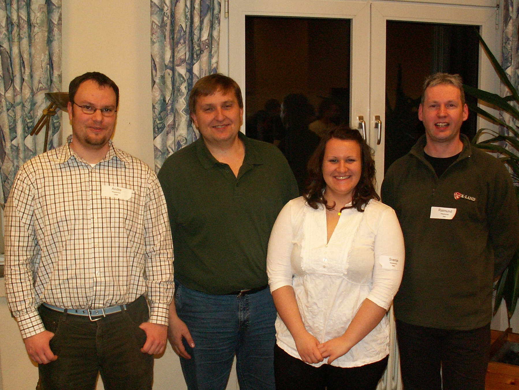 Der Zweite der letzten Vorausscheidung in Hiesfeld 2010 - von links André Kretzschmar, Hartmut Thordsen, Svenja Thordsen, Raimund Dreier