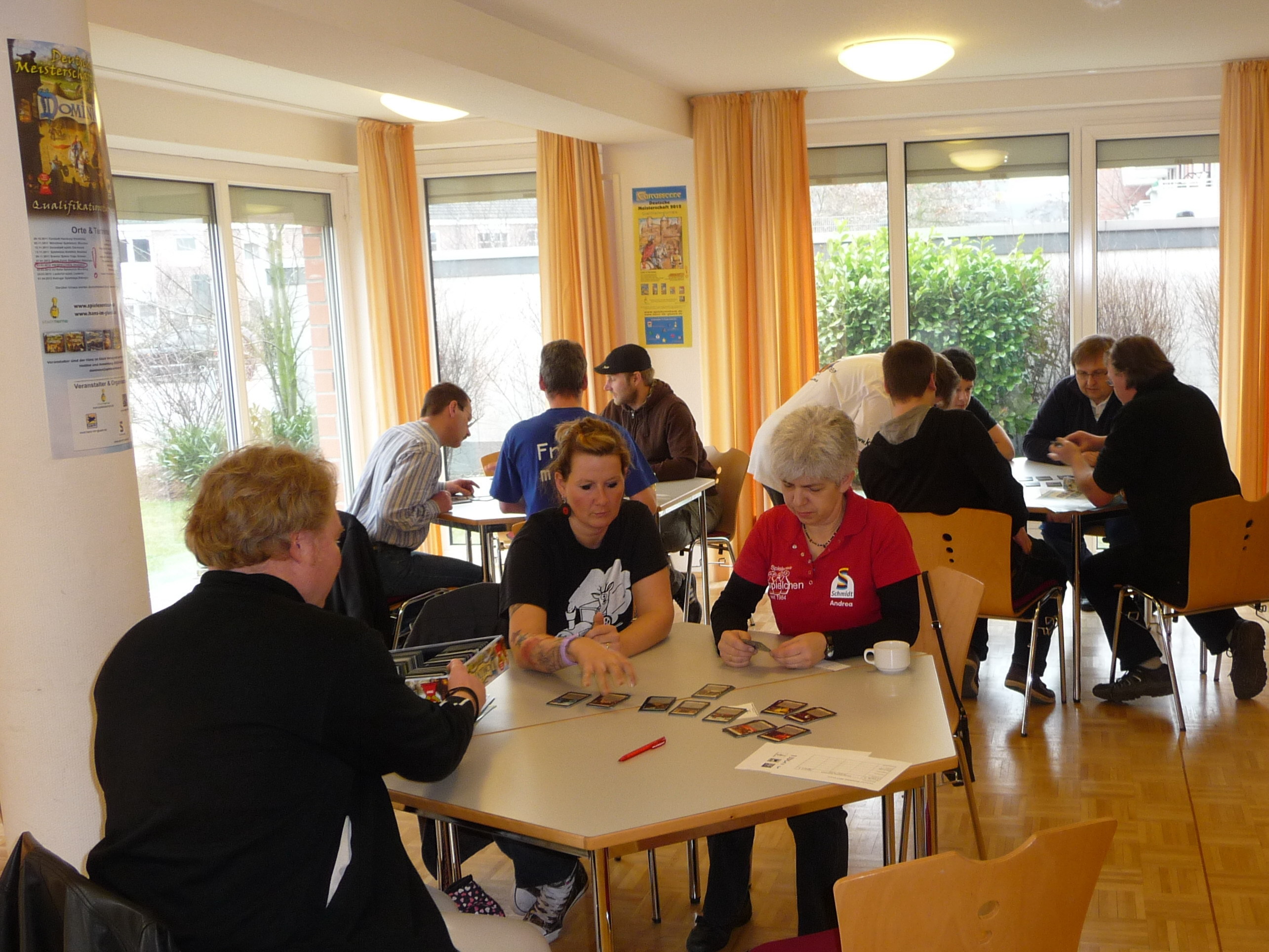 Vor der ersten Partie.
