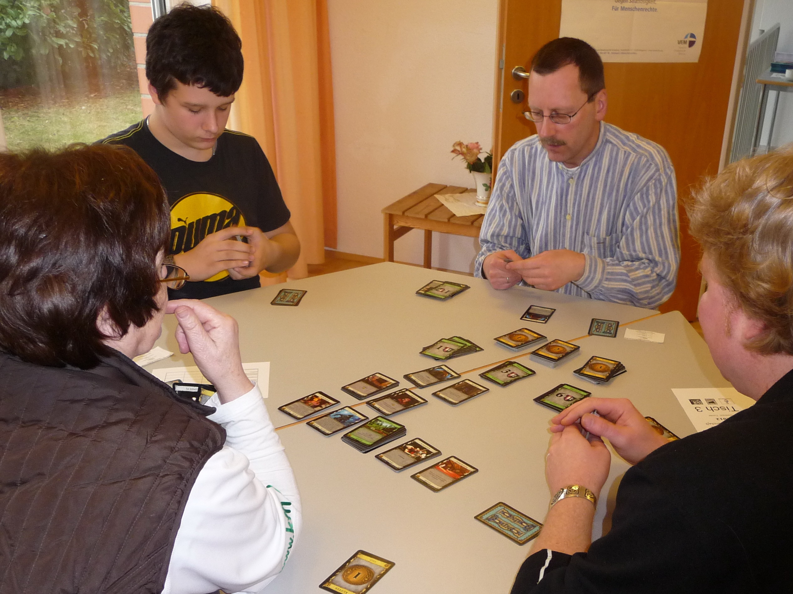 In dieser Partie Renate und Holger von den Hiespielchen am Tisch.