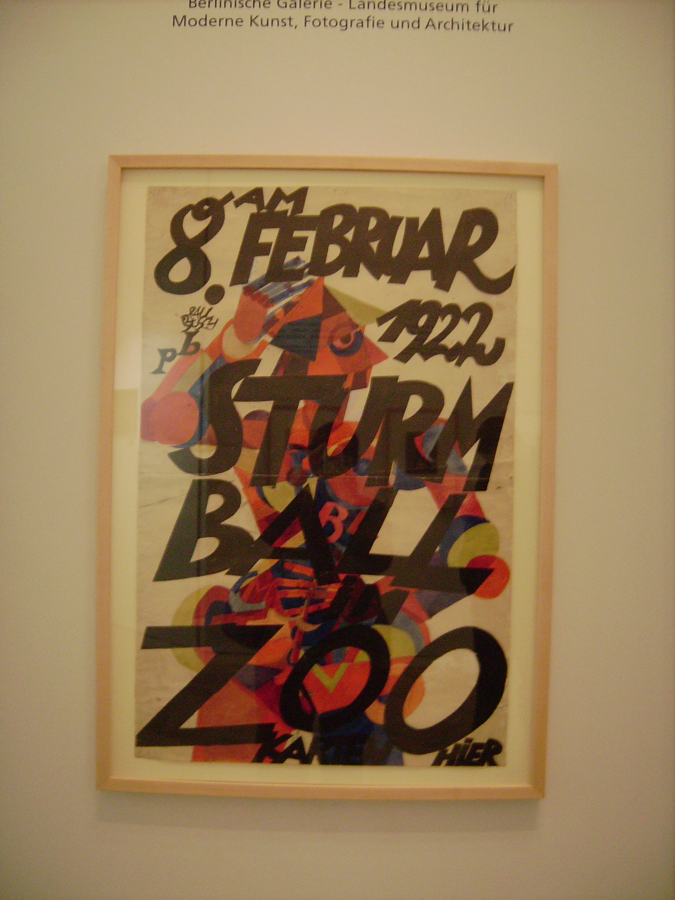 1922 - Sturmball - Plakatentwurf