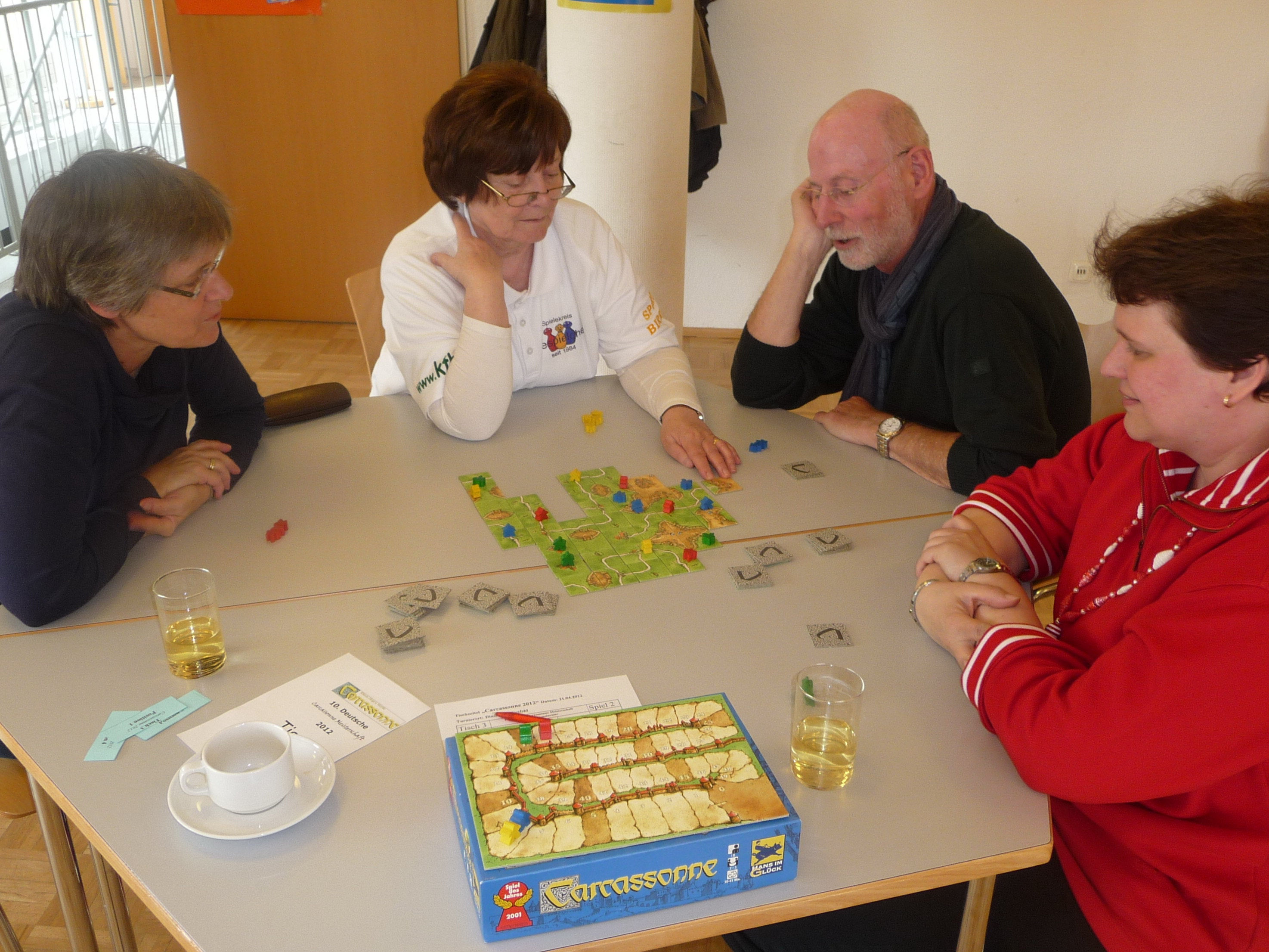 Diesmal Kristiane und Ehemann Gerd an einem Tisch in Runde 2.