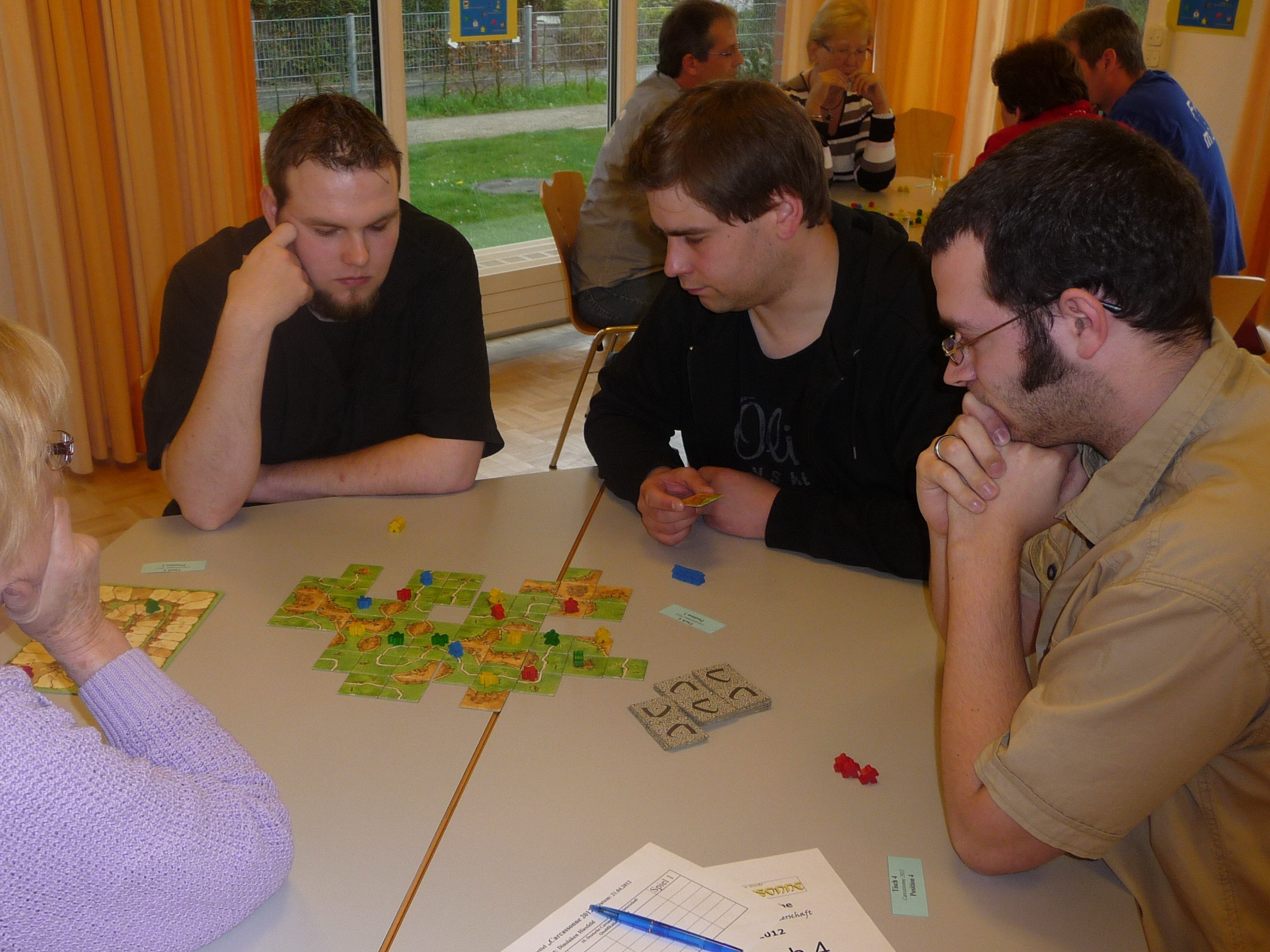 Vorrunde 1 mit Steffen aus Dinslaken, Stefan und Joachim aus Rhede.