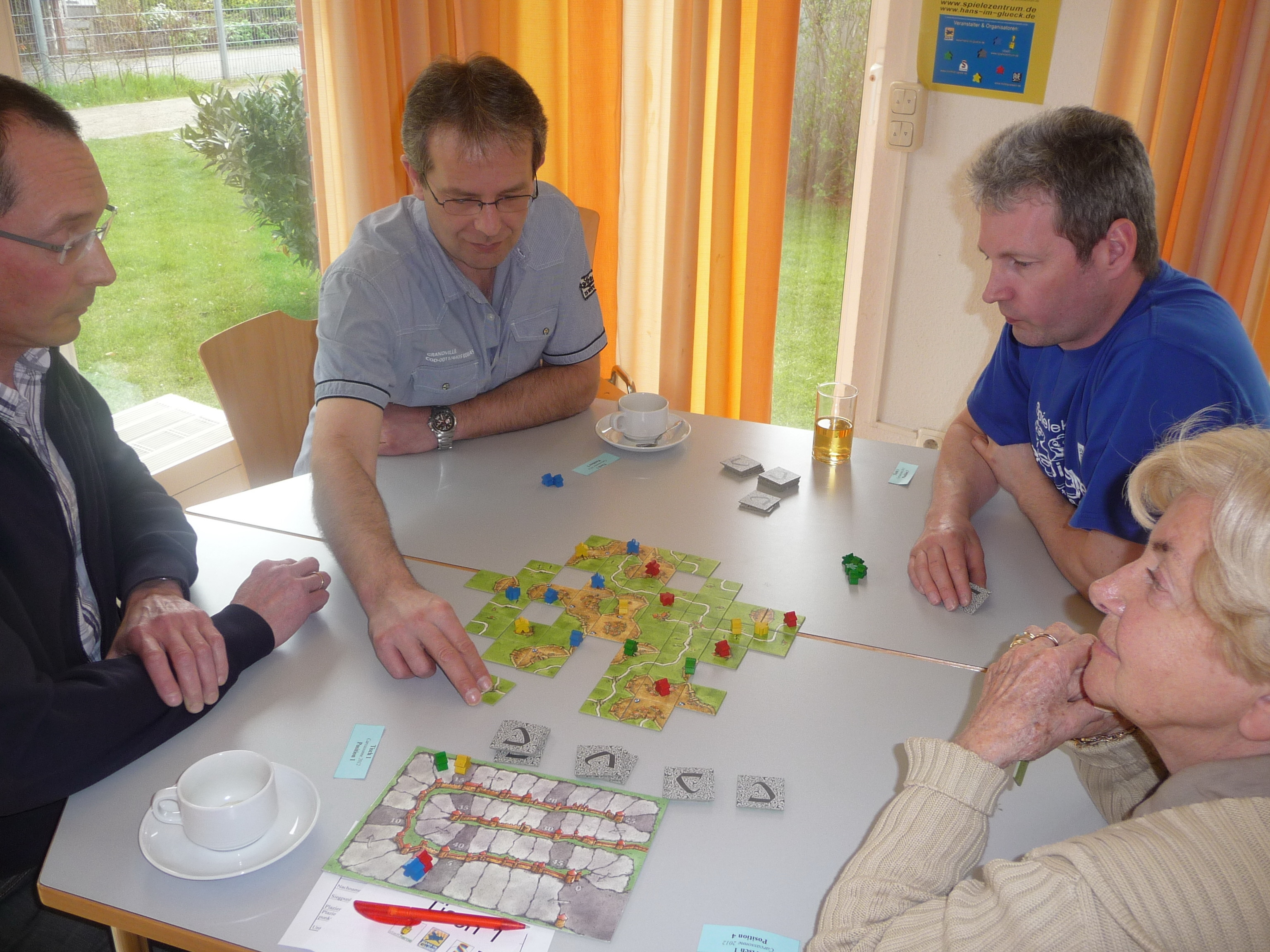 Schon in der Vorrunde trafen Klaus und Raimund aufeinander.