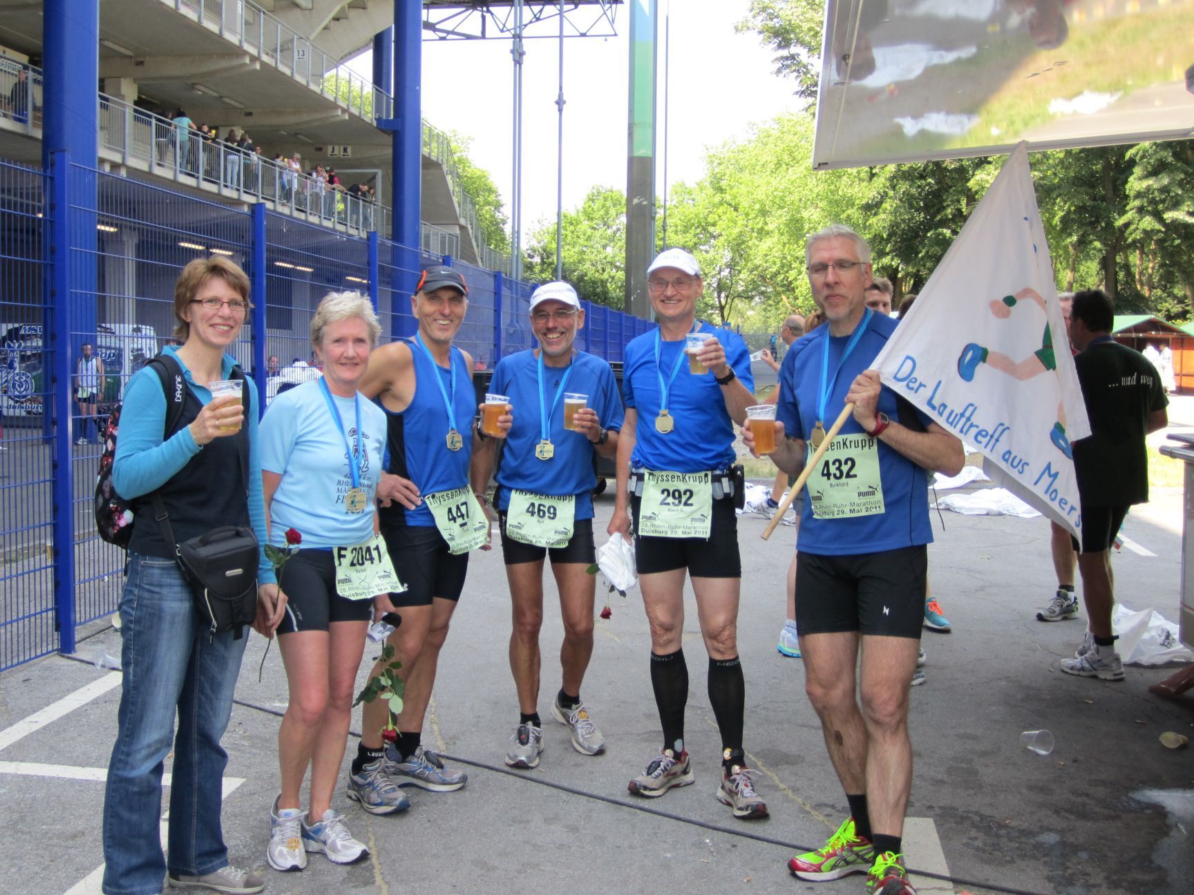 Nach dem Zieleinlauf
