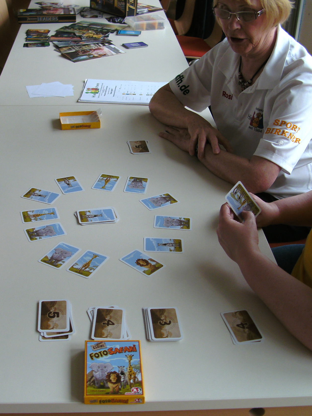 "Die kleine Fotosafari" von Abacus Spiele im großen Saal.