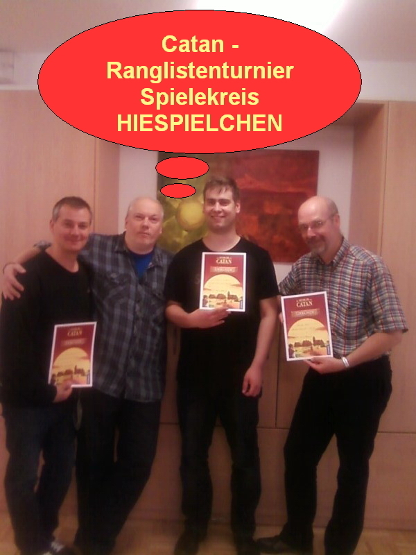 Die Sieger des Ranglistenturniers von links: Georg Kazaltzis, Ralf Arnold, Stefan Kopacz und Rüdiger Hinz.