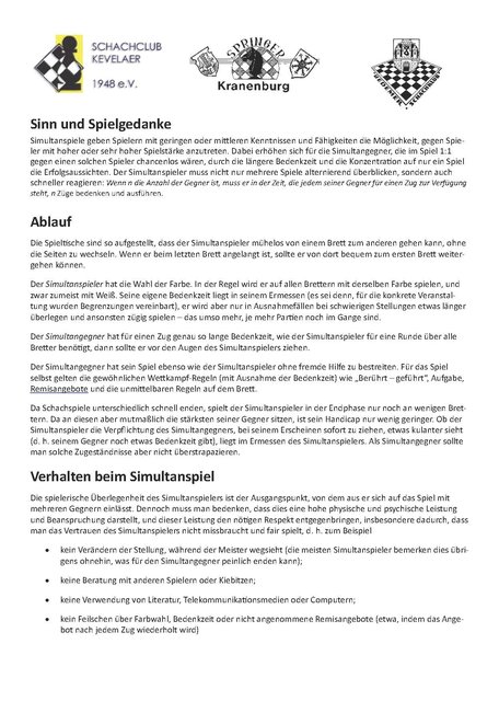 Wie spielt man "simultan"