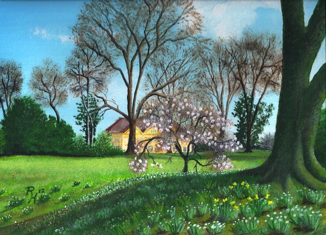 Stadtpark im Frühling
