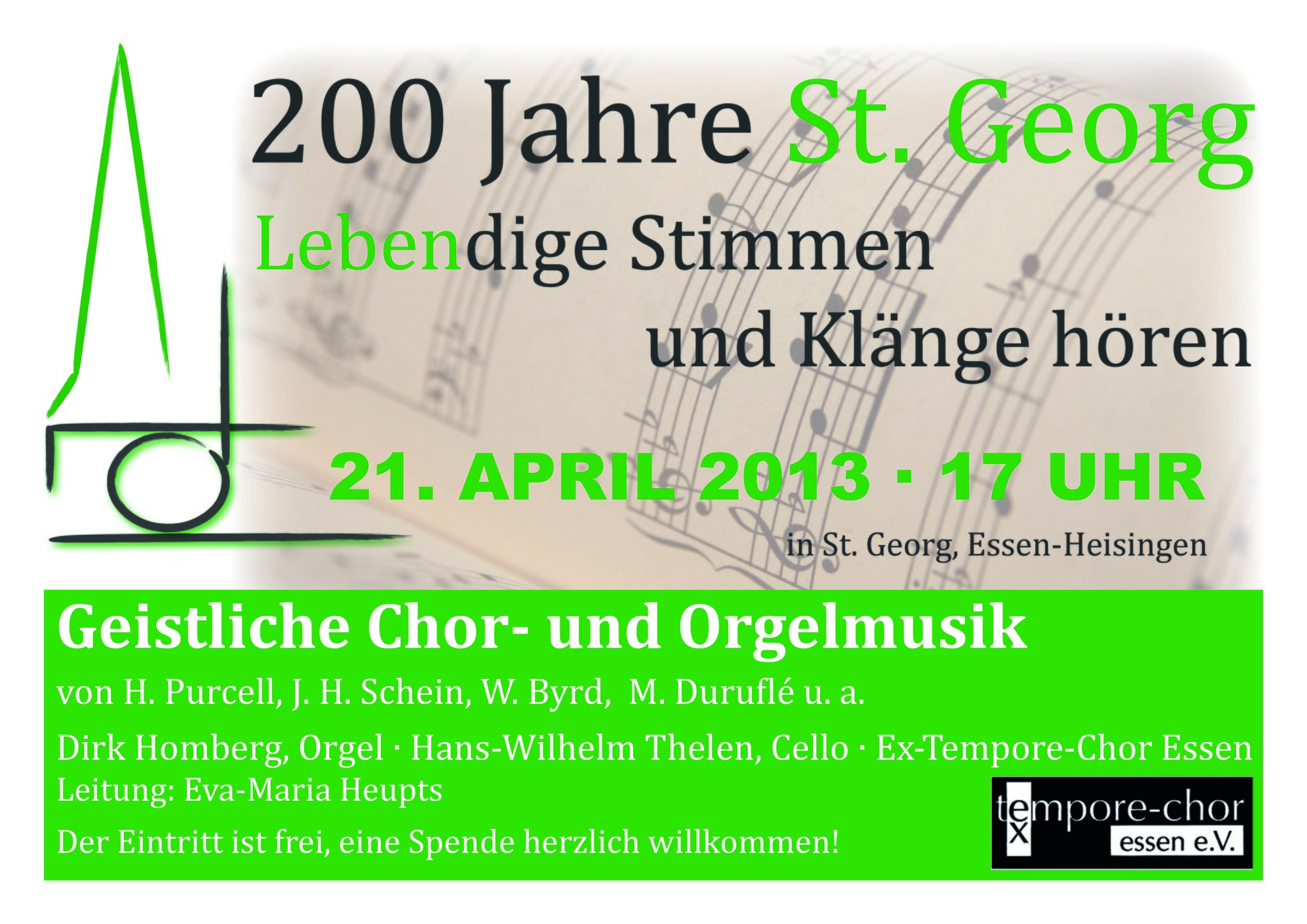 Geistliches Chor und Orgelkonzert in St. EssenHeisingen