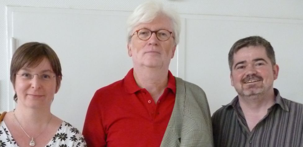(v.l.n.r.) Das Veranstaltungsteam Prof. Dr. Britta Rehder von der Bochumer Fakultät für Sozialwissenschaft, Dr. Wolfgang Kraushaar vom Hamburger Institut für Sozialforschung und Prof. Dr. Stefan Berger vom Haus der Geschichte des Ruhrgebiets