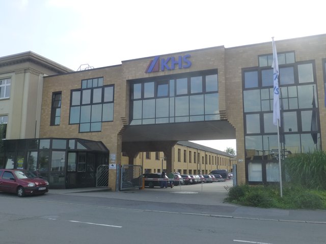 Das KHS-Firmengelände auf der Westseite der Juchostraße.