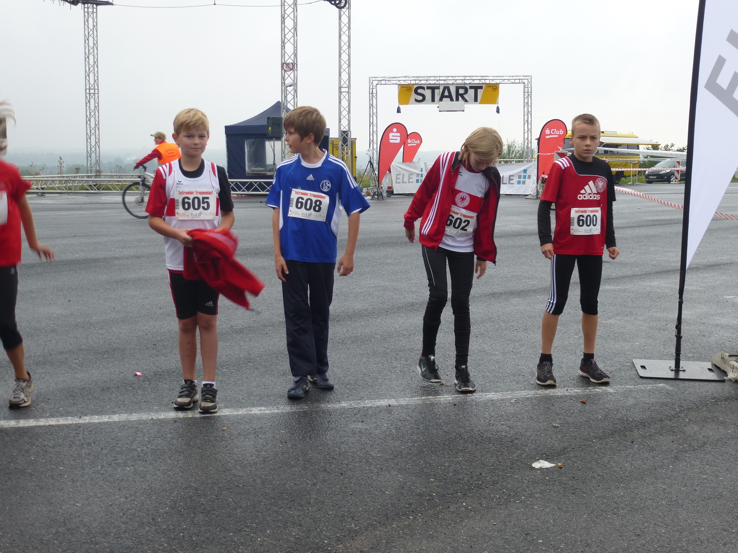 noch wenige Sekunden vor dem lauf
