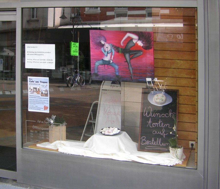 Die Ausstellung hängt ... im Café am Trapez seit dem 1. Mai 2014