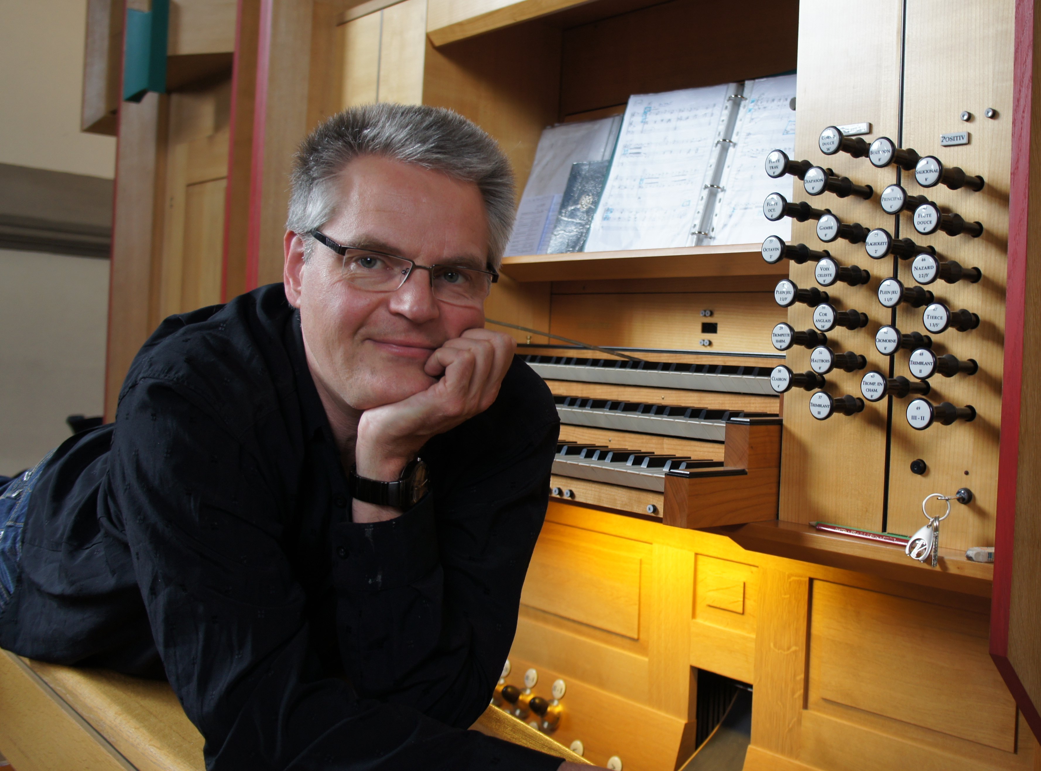Michael Mikolaschek spielt die berühmte Faust-Orgel am 2.11.2014 in der Pauluskirche Marl.