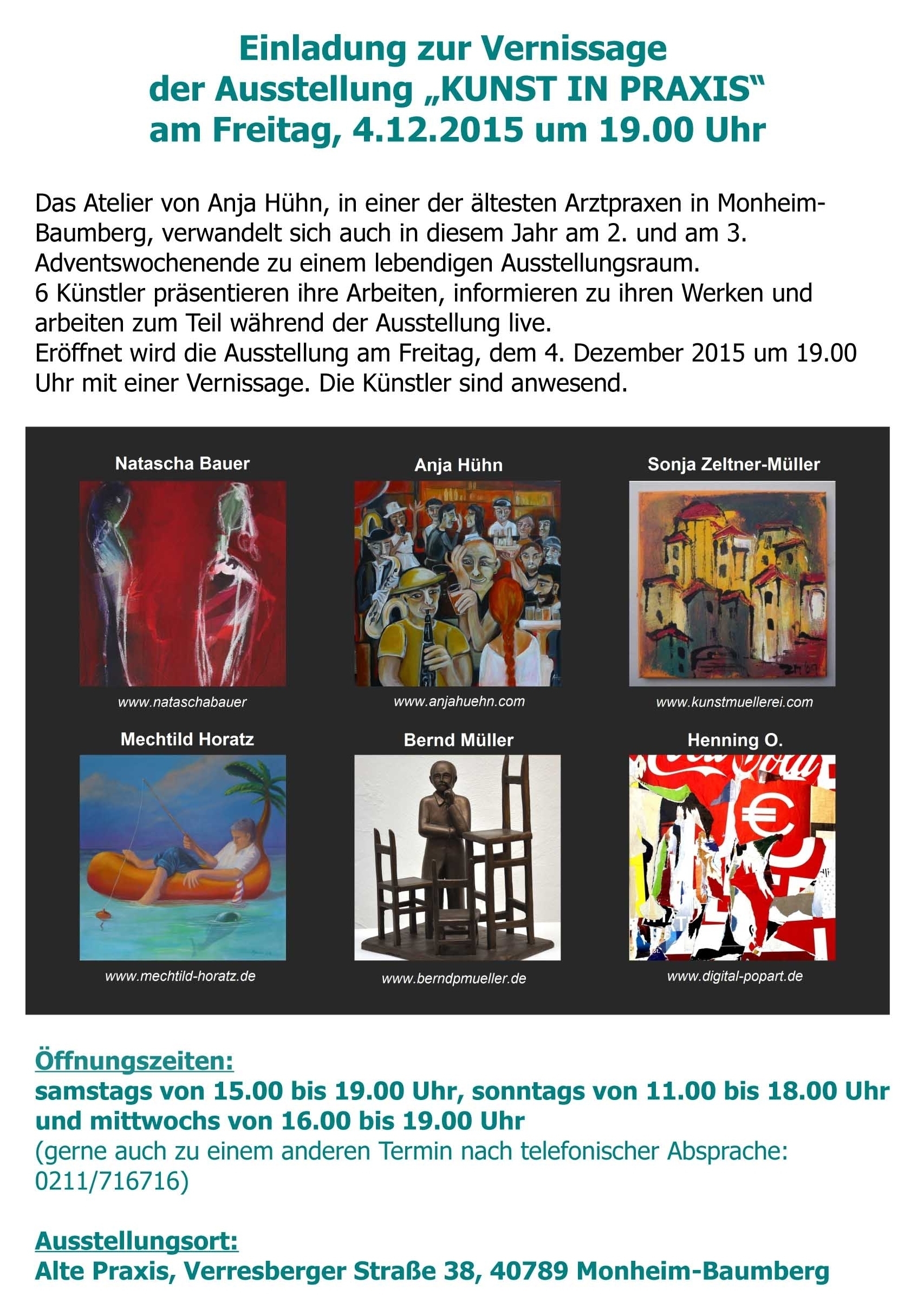Flyer Kunst in Praxis