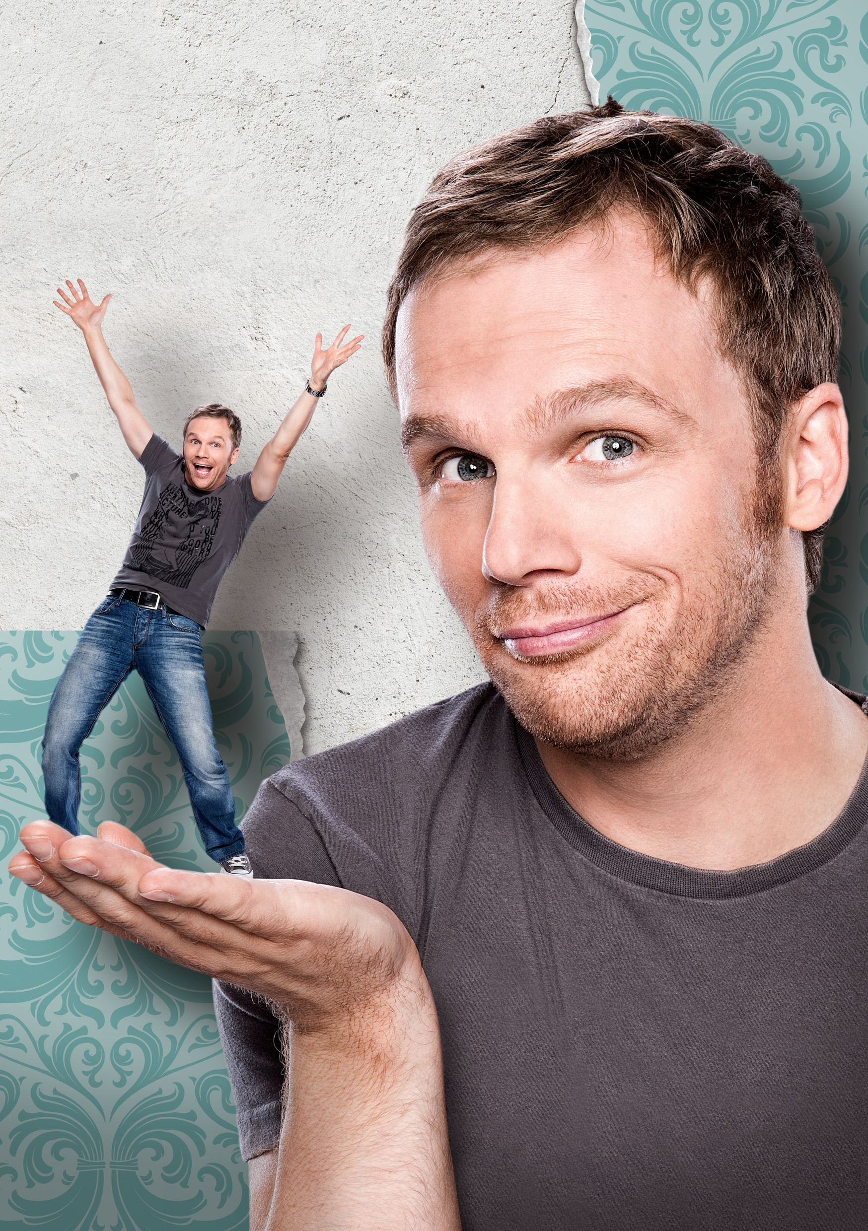 Ralf Schmitz ist "Aus dem Häuschen". Im neuen Solo-Programm des Comedian dreht sich alles um die aberwitzigen Irrsinnigkeiten des Lebens, zudem hat der Komiker angekündigt sich in die Parallelwelt der Heim- und Handwerker zu begeben. Fotos: Ralf Schmitz