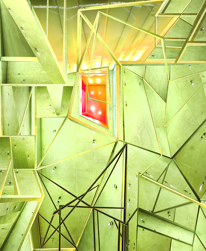 Kunstwerk "Da haben wir oben ausgebaut", Diasec, 110x90 cm, Max Schulz