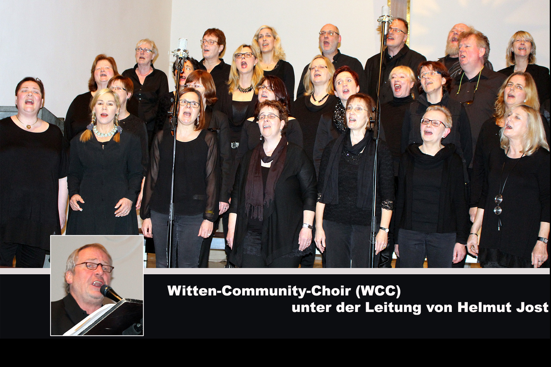 Beim Gospelkonzert in der Friedenskirche Unna-Massen ■ Fotomontage © Jürgen Thoms