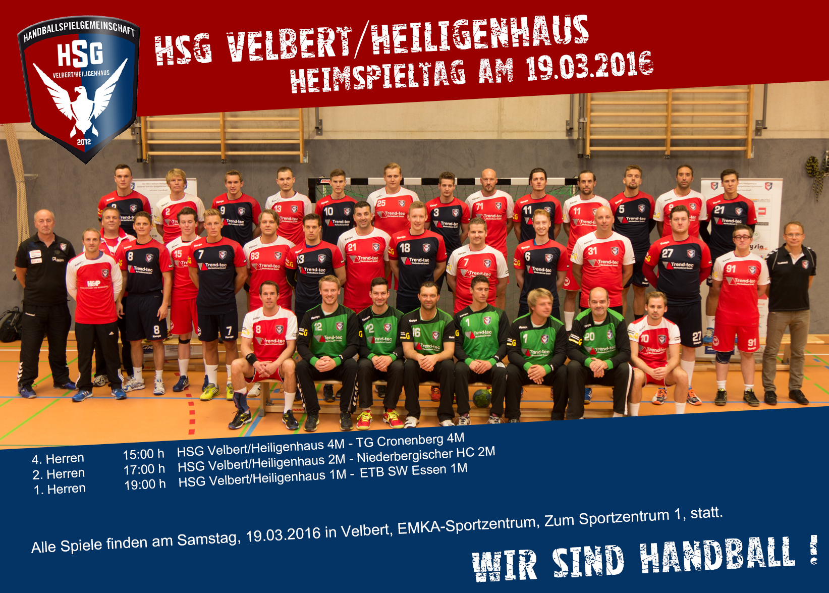 Heimspieltag im EMKA Sportzentrum