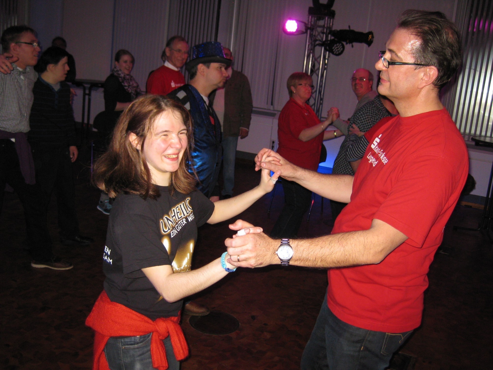 Disco 2015, jeweils zum Jahresbeginn in der Stadt-Sparkasse.