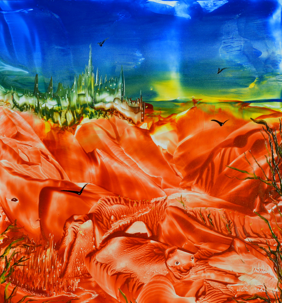 Aus dem Schlaf erwacht - Encaustic