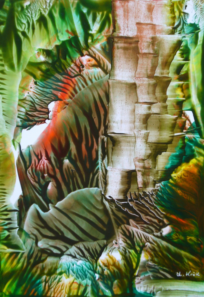 Bambus II - Encaustic