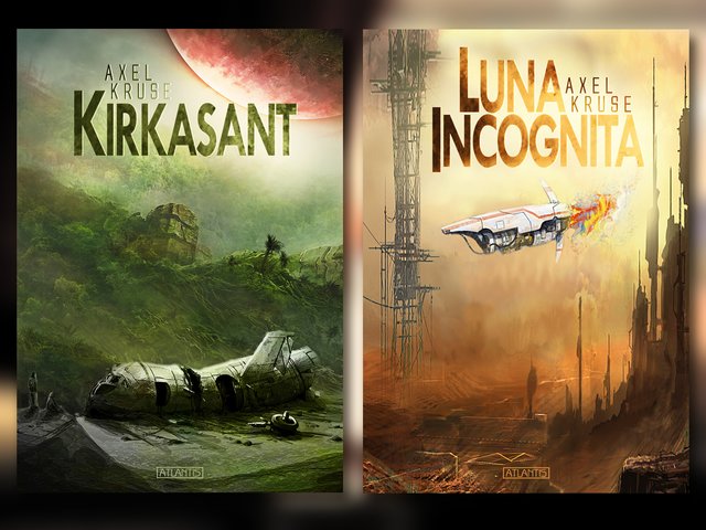 Die beiden aktuellen Romane des Science Fiction Autors Axel Kruse sind im Atlantis-Verlag erhältlich