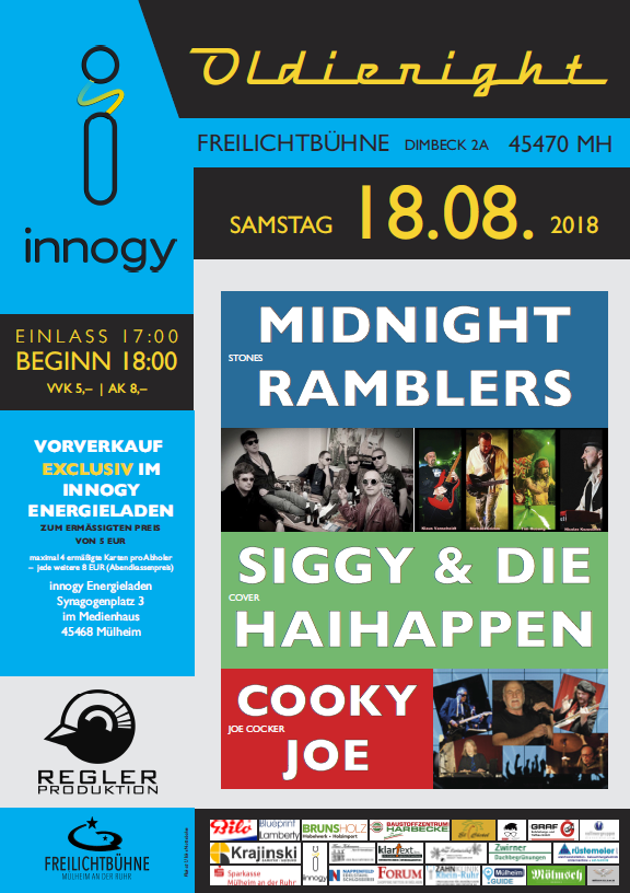innogy-OldieNight Sa, 18.08.2018 | Freilichtbühne Mülheim an der Ruhr