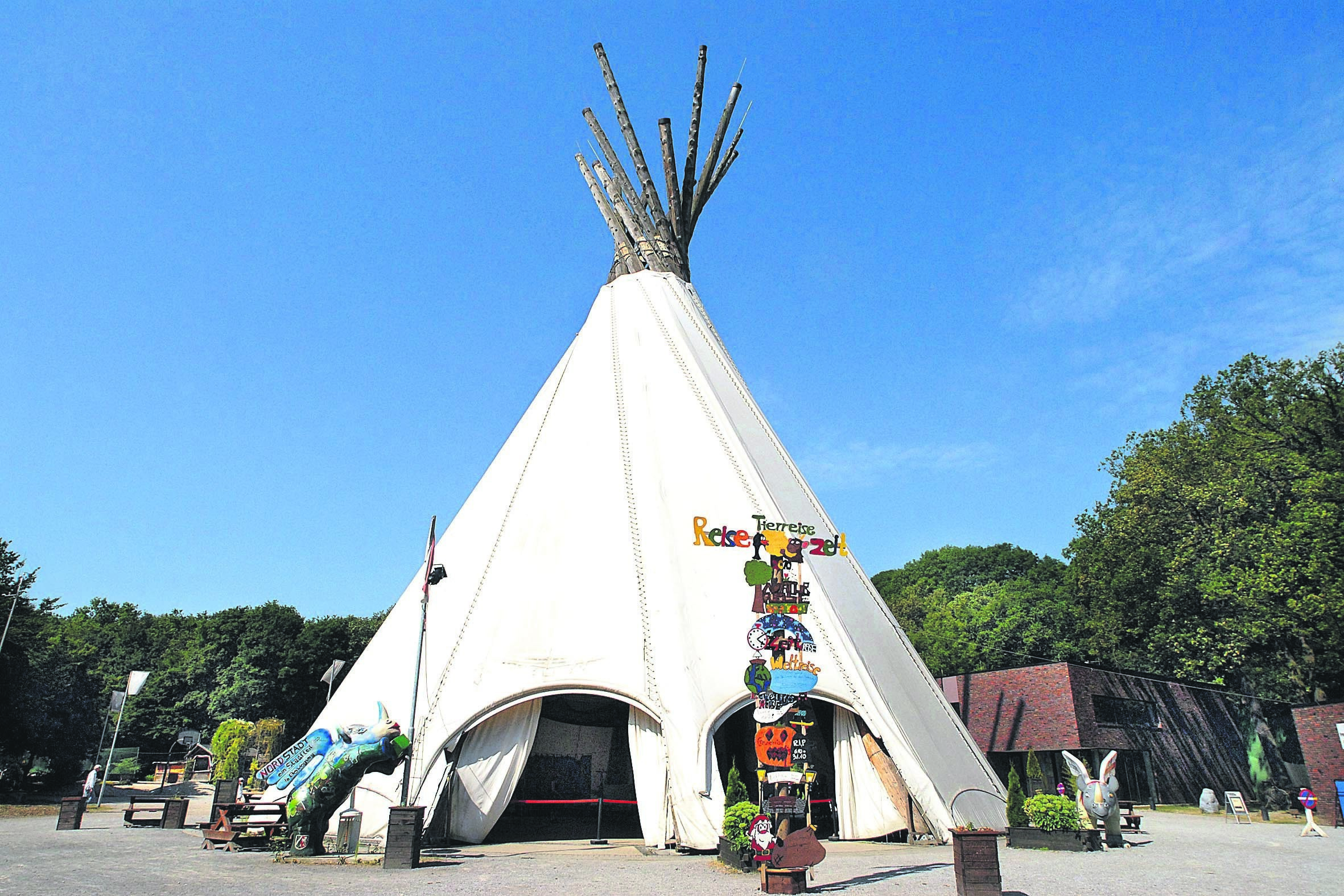 Das Big Tipi in der Erlebniswelt Fredenbaum.