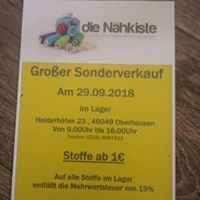 Flyer zum Sonderverkauf