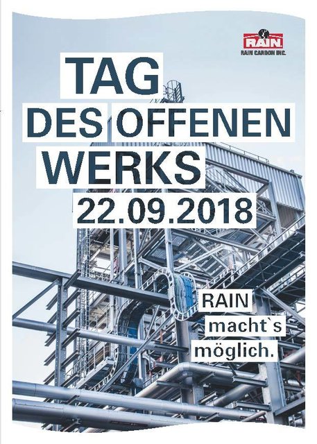Einladung zum Tag des Offenen Werks. Foto: Rain Carbon.