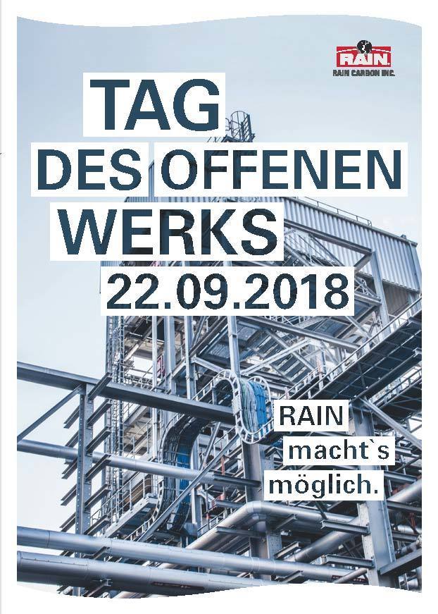 Einladung zum Tag des Offenen Werks. Foto: Rain Carbon.