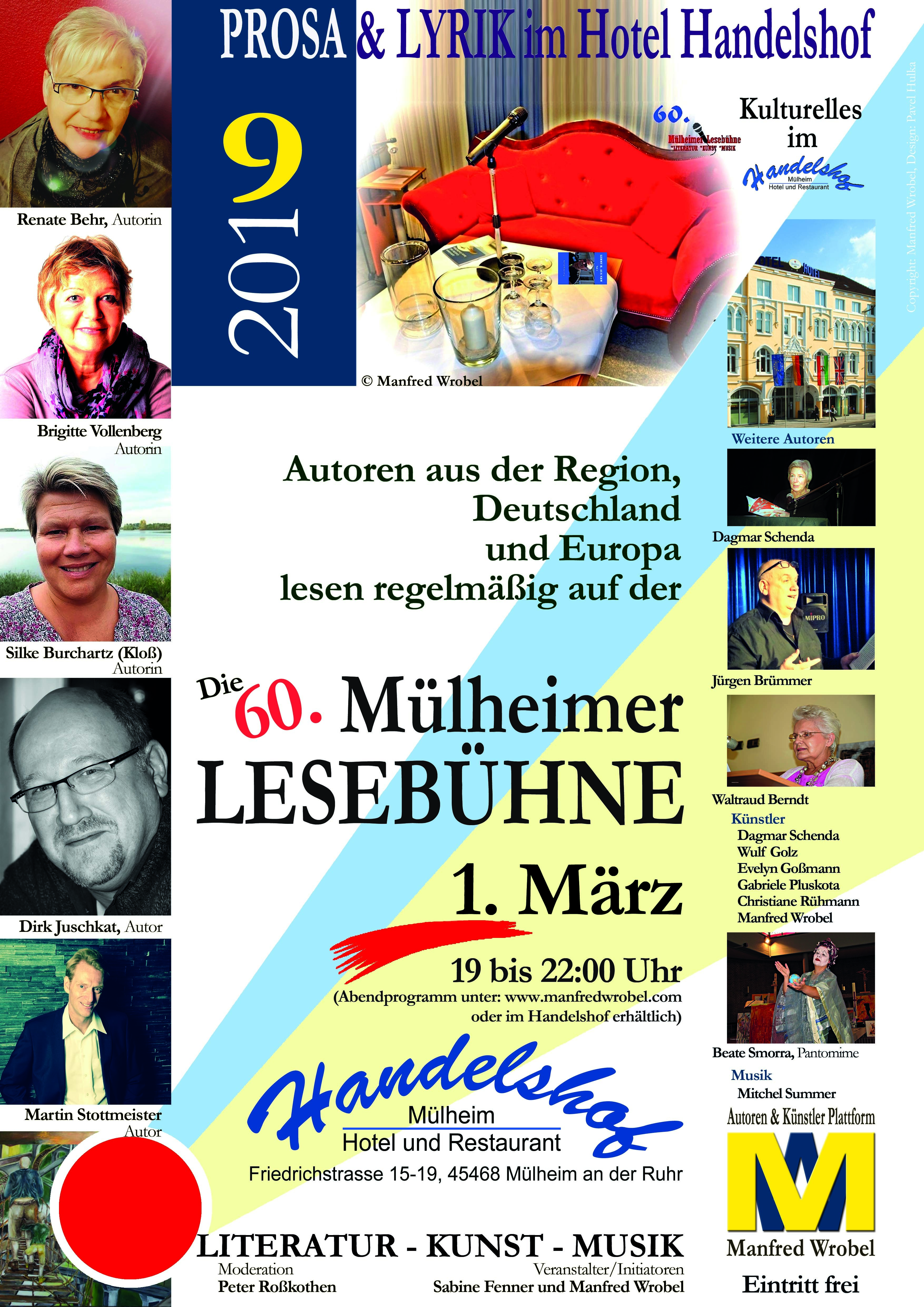 Plakat 60. Mülheimer Lesebühne