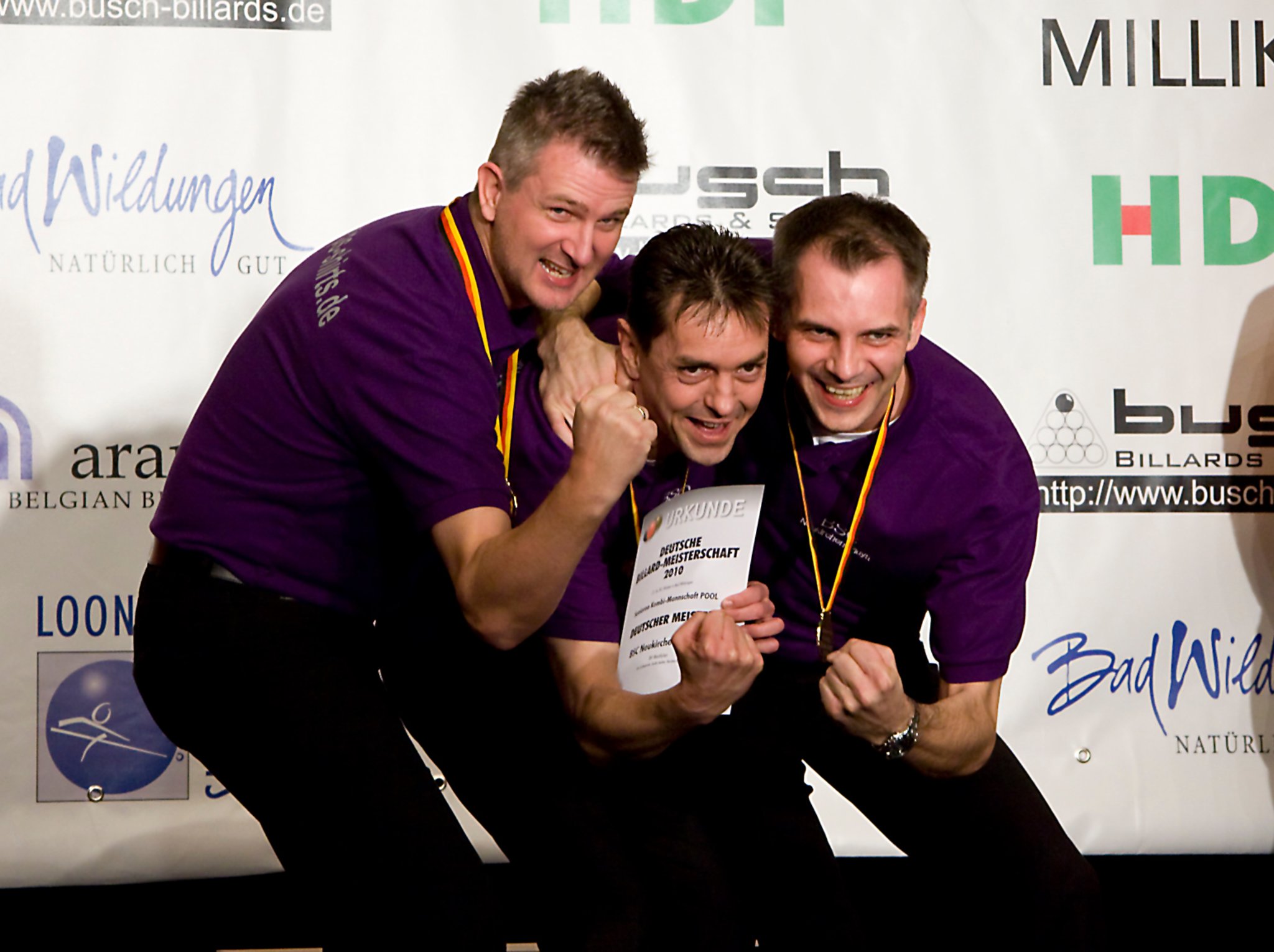 Deutscher Meister 2010, Poolbillard Kombi Mannschaft