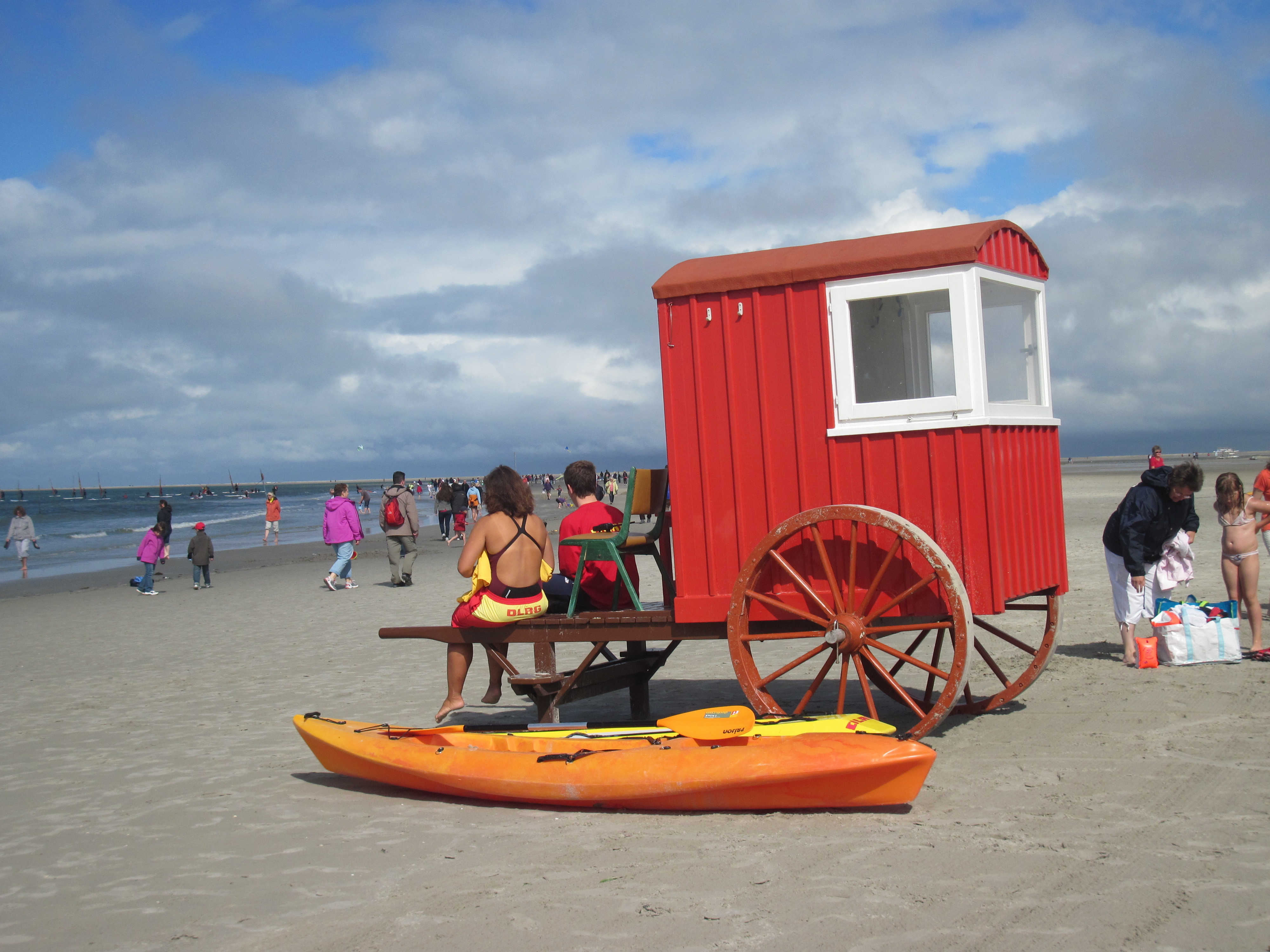 Wachstation am Borkumer Strand