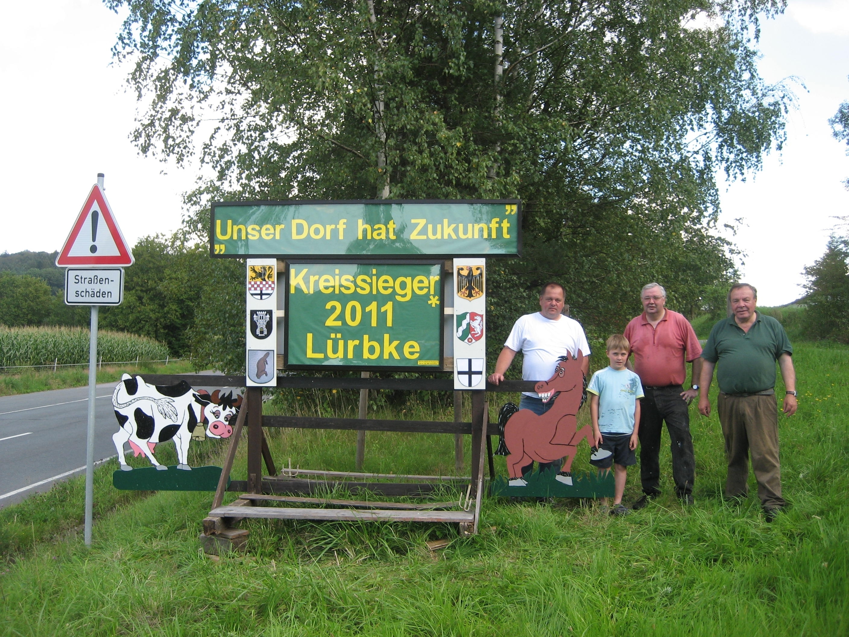"Unser Dorf hat Zukunft" Kreissieger 2011 Lürbke "Herzlichen Glückwunsch Lürbke" Dorfwettbewerb Kategorie Ortschaftten bis 500 Einwohner!