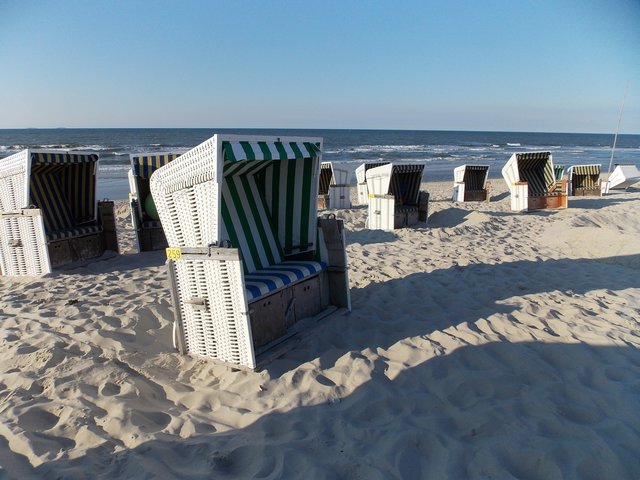 Strandkörbe und super Wetter :-)